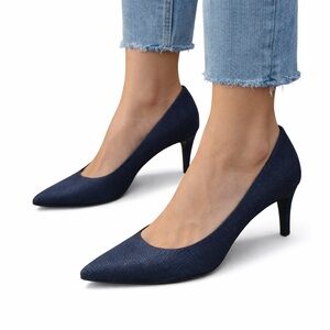 Stuart Weitzman Classic Navy Heels